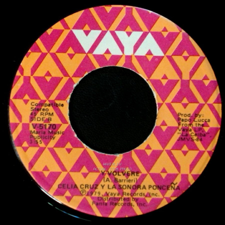 Celia Cruz Y La Sonora Poncena - A La Buena Si / Volvere side B