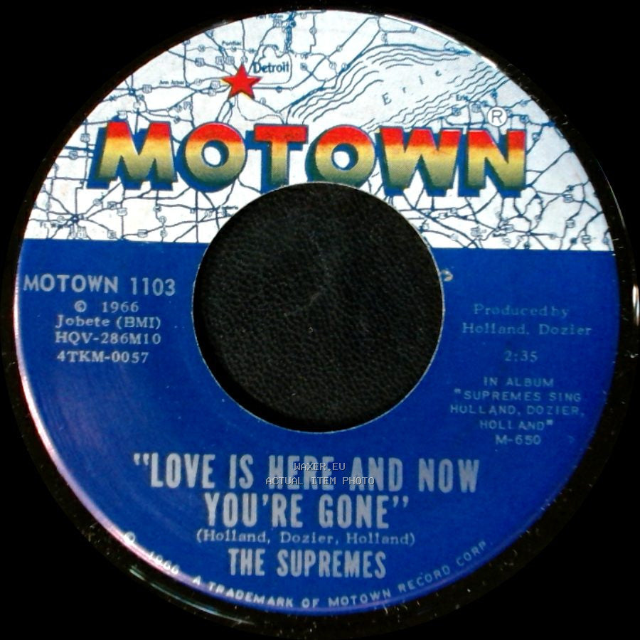 The Supremes - There's No Stopping Us Now / Love Is Here And Now You're Gone side B