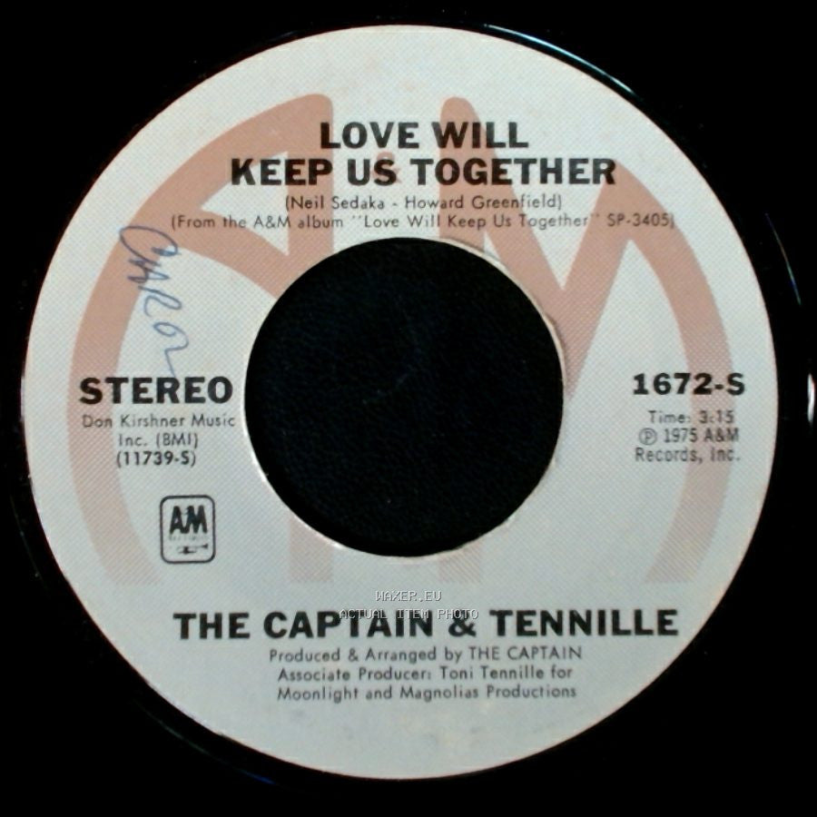 The Captain & Tennille - Love Will Keep Us Together / Gentle Stranger side A