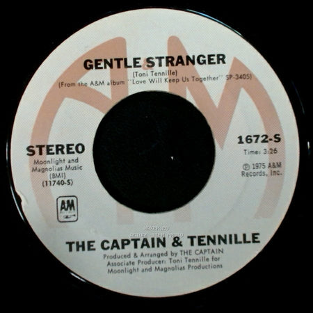 The Captain & Tennille - Love Will Keep Us Together / Gentle Stranger side B