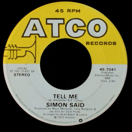 Simon Said - Tell Me / Smile side A