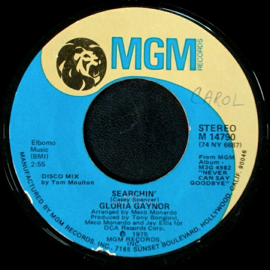 Gloria Gaynor - Searchin' / Reach Out I'll Be There side A