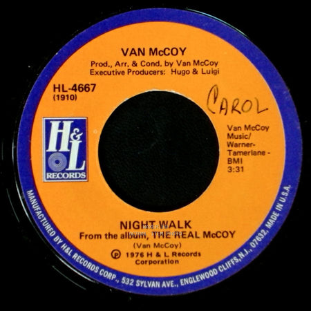 Van Mccoy - Night Walk / Love Child side A