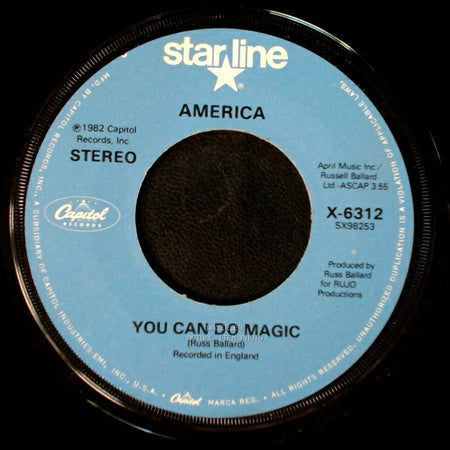 America - You Can Do Magic / Right Before Your Eyes side A