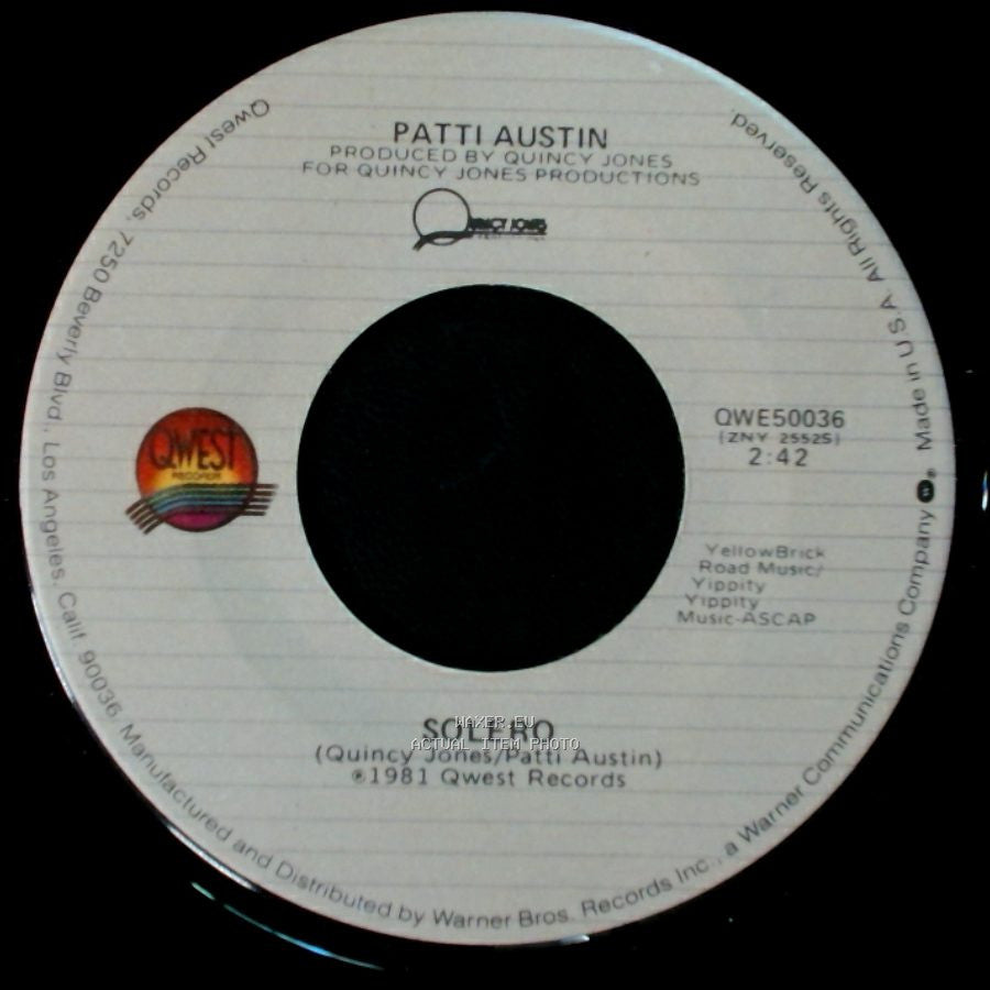 Patti Austin - Solero / Baby, Come To Me side A