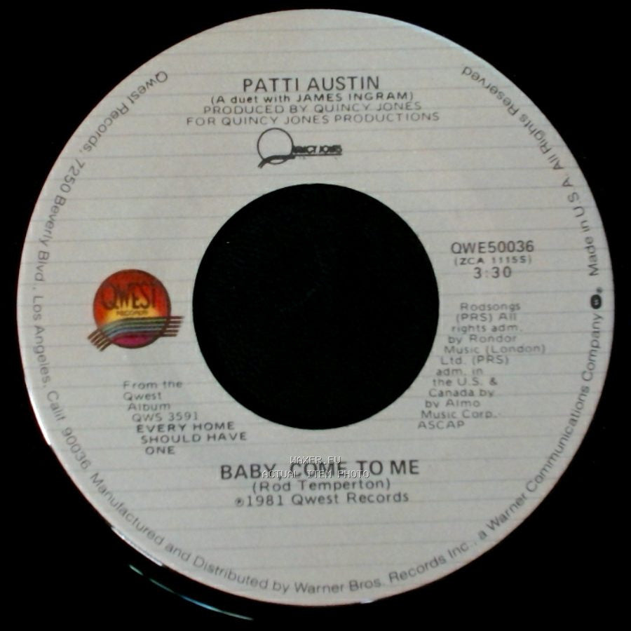 Patti Austin - Solero / Baby, Come To Me side B