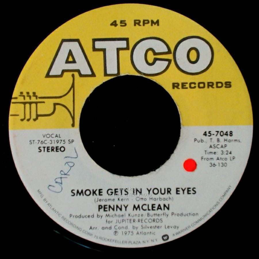 Penny Mclean - 1-2-3-4...Fire! / Smoke Gets In Your Eyes side B