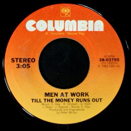 Men At Work - Till The Money Runs Out / Overkill side A