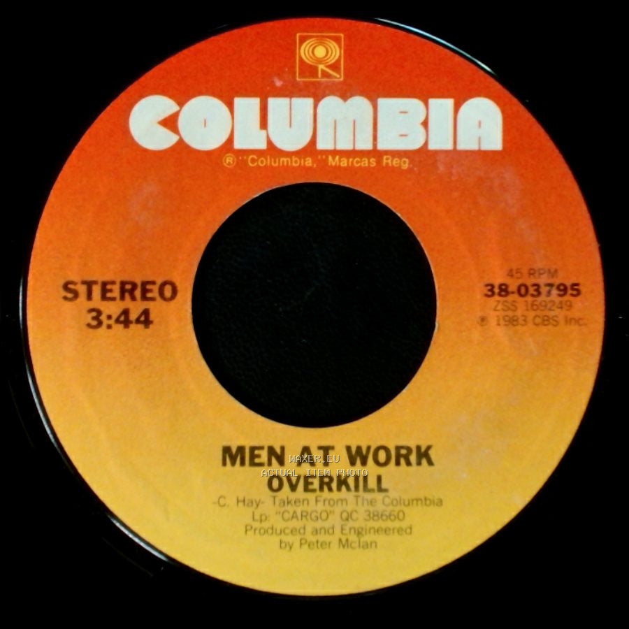 Men At Work - Till The Money Runs Out / Overkill side B