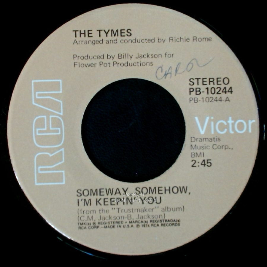 The Tymes - Interloop! / Someway, Somehow, I'm Keepin' You side B