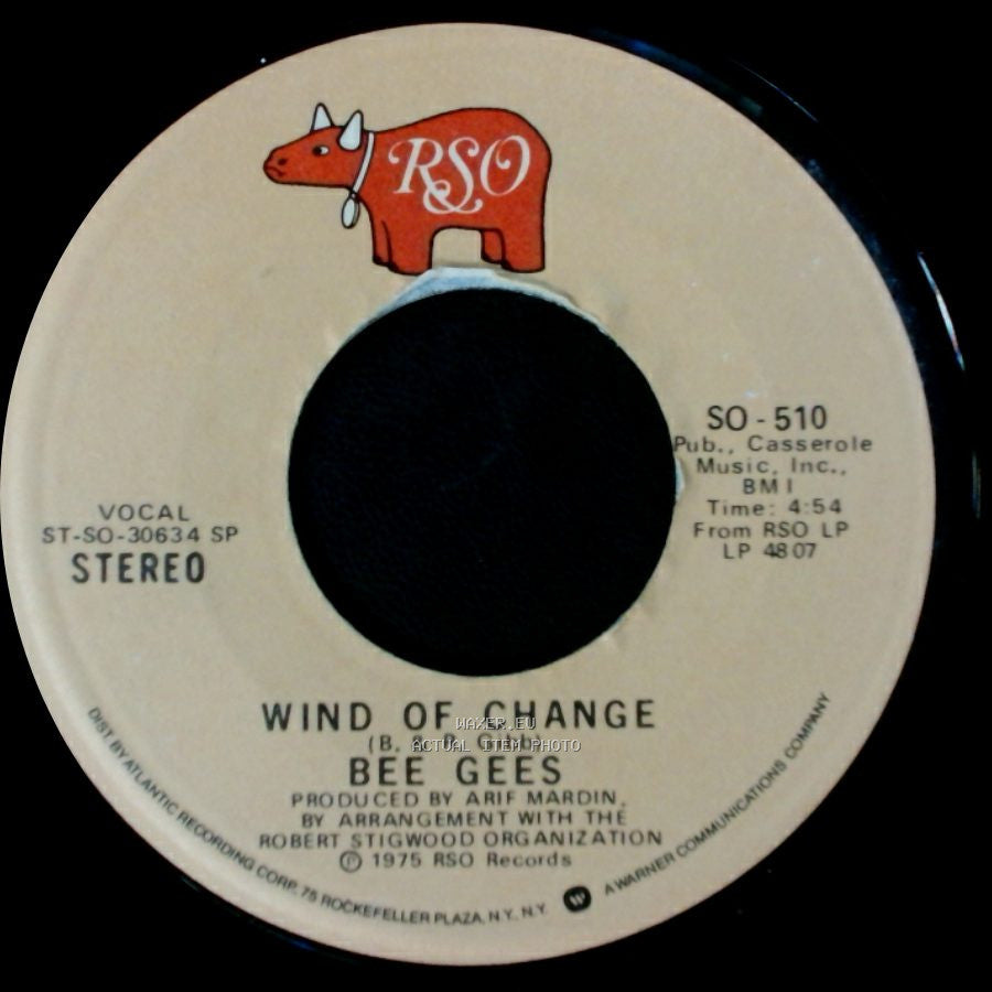 Bee Gees - Jive Talkin' / Wind Of Change side B
