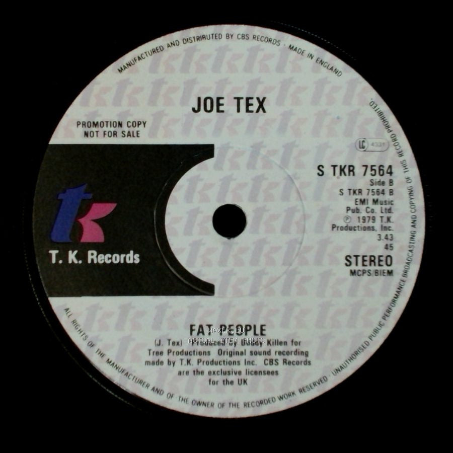 Joe Tex - Discomonia / Fat People side B