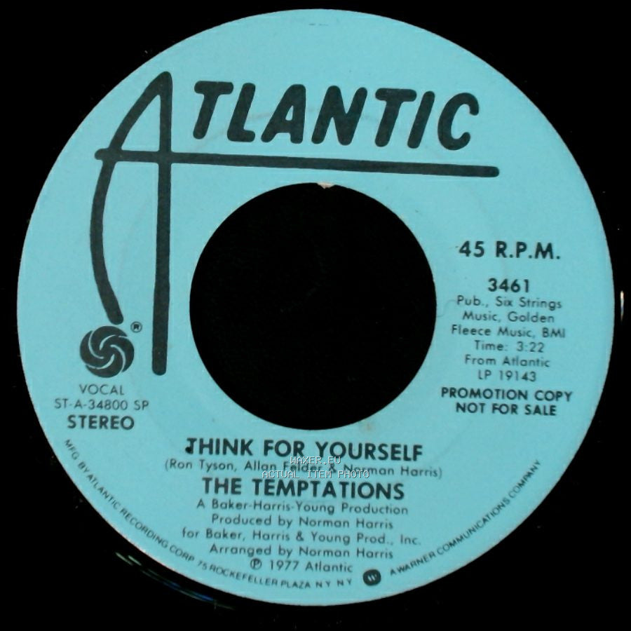 The Temptations - Think For Yourself / Think For Yourself side A