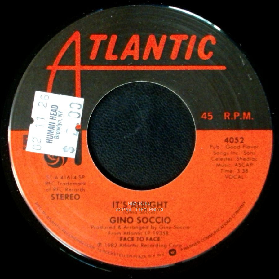 Gino Soccio - It's Alright / Look At Yourself side A