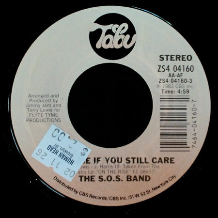 The S.O.S. Band - Tell Me If You Still Care / If You Want My Love side A