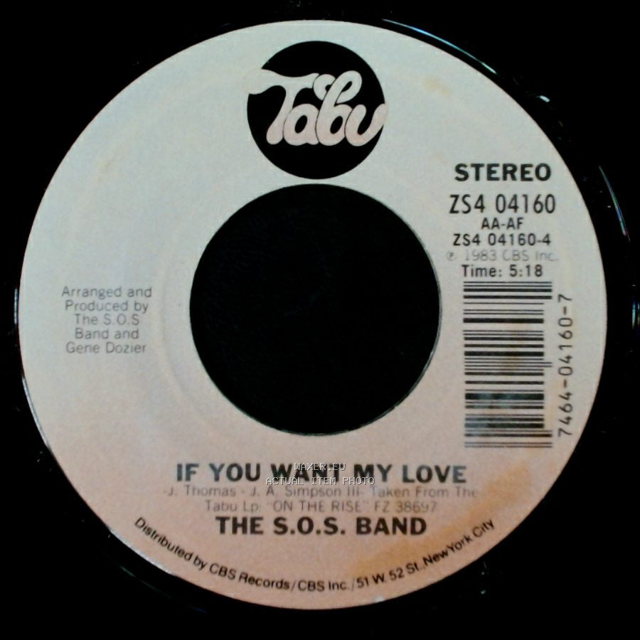 The S.O.S. Band - Tell Me If You Still Care / If You Want My Love side B