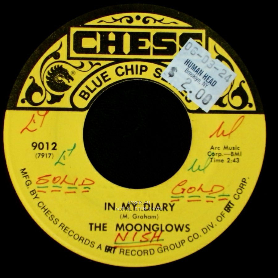 The Moonglows - In My Diary / Sincerely side A