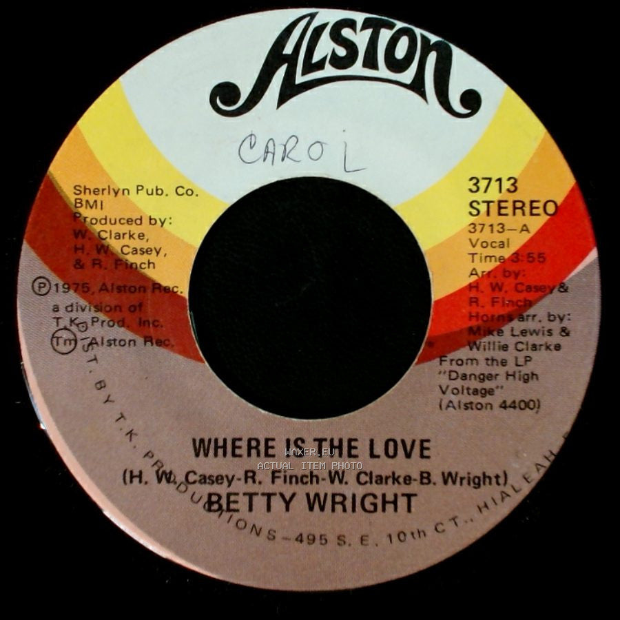 Betty Wright - Where Is The Love / My Baby Ain't My Baby Anymore side A