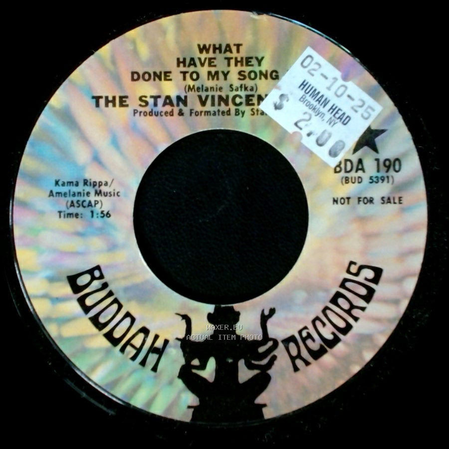 The Stan Vincent Thing / The Stan Vincents - I'm Back In Town / What Have They Done To My Song side B