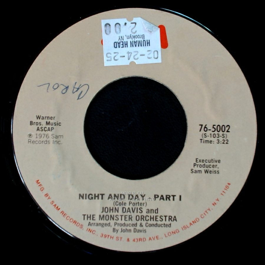 John Davis And The Monster Orchestra - Night And Day - Part I / Night And Day side A