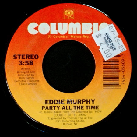 Eddie Murphy - Party All The Time (Instrumental) / Party All The Time side B