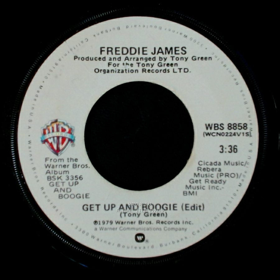Freddie James / Freddie - Get Up And Boogie (Edit) / Get Up And Boogie (Instrumental) side A