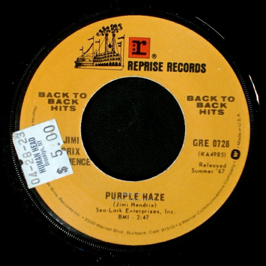 The Jimi Hendrix Experience - Purple Haze / Foxey Lady side A