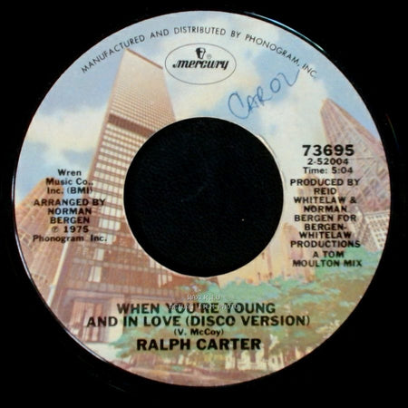 Ralph Carter - When You're Young And In Love / When You're Young And In Love (Disco Version) side B