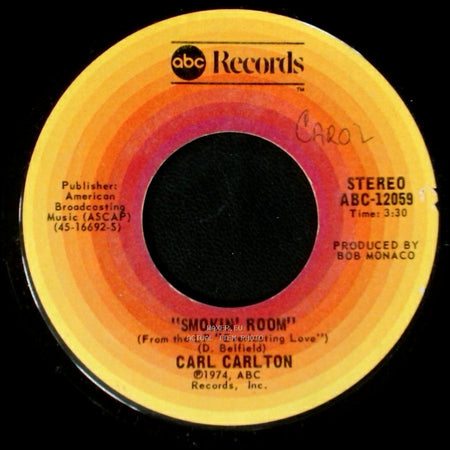 Carl Carlton - Signed, Sealed, Delivered I'm Yours / Smokin' Room side B