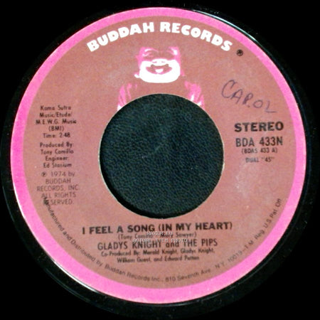 Gladys Knight And The Pips - Don't Burn Down The Bridge / I Feel A Song (In My Heart) side B