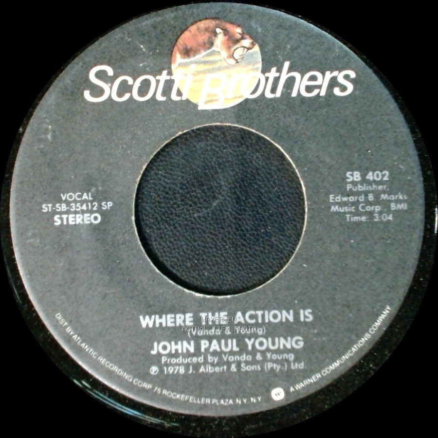 John Paul Young - Where The Action Is / Love Is In The Air side A