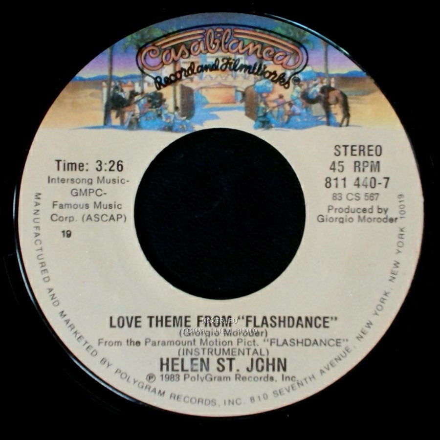 Helen St. John / Irene Cara - Love Theme From "Flashdance" / Flashdance... What A Feeling side A