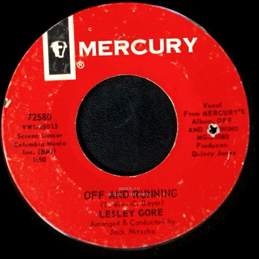 Lesley Gore - I Don't Care / Off And Running side B
