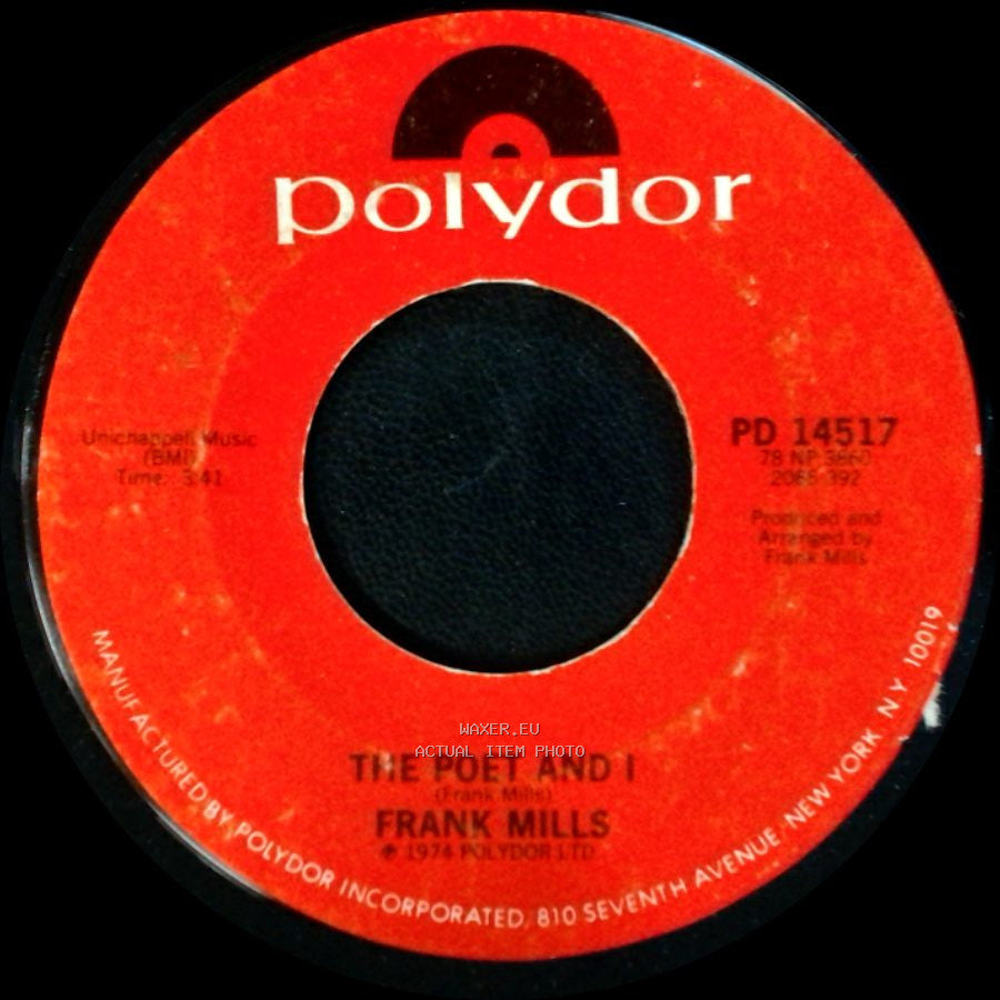 Frank Mills - The Poet And I / Music Box Dancer side A