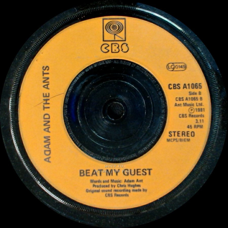 Adam And The Ants - Stand And Deliver / Beat My Guest side B