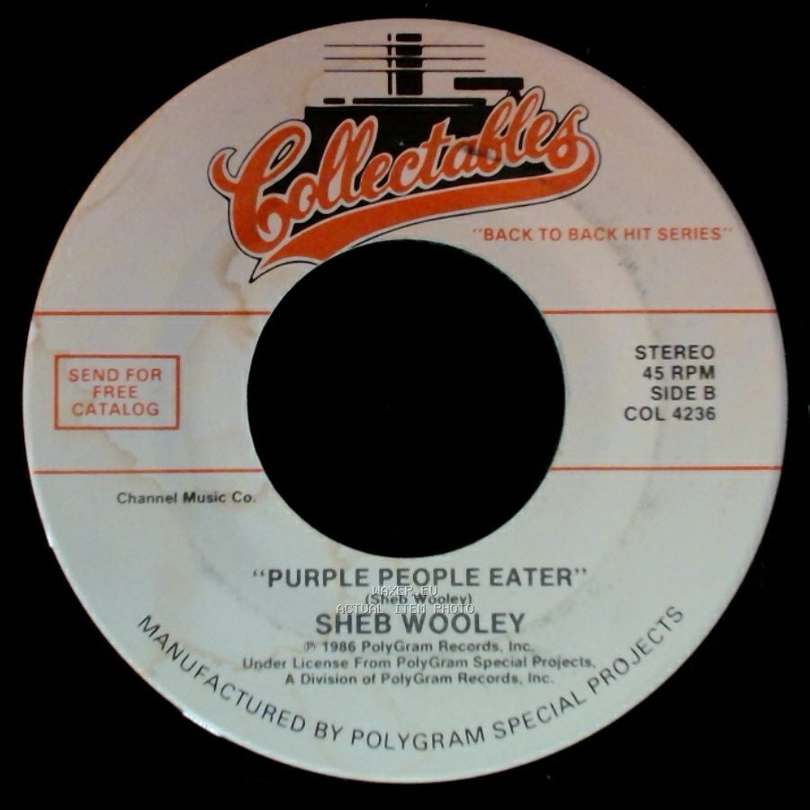 The Diamonds / Sheb Wooley - The Stroll / Purple People Eater side B