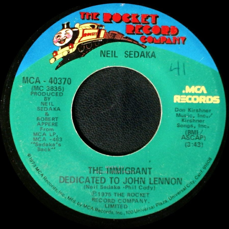 Neil Sedaka - The Immigrant Dedicated To John Lennon / Hey Mister Sunshine side A