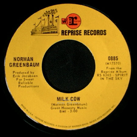 Norman Greenbaum - Spirit In The Sky / Milk Cow side B