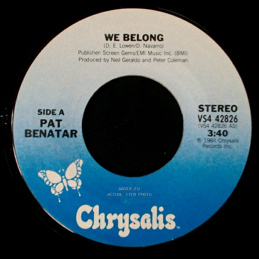 Pat Benatar - We Belong / Suburban King side A