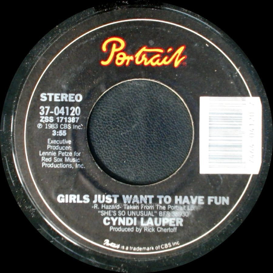 Cyndi Lauper - Girls Just Want To Have Fun / Right Track Wrong Train side A