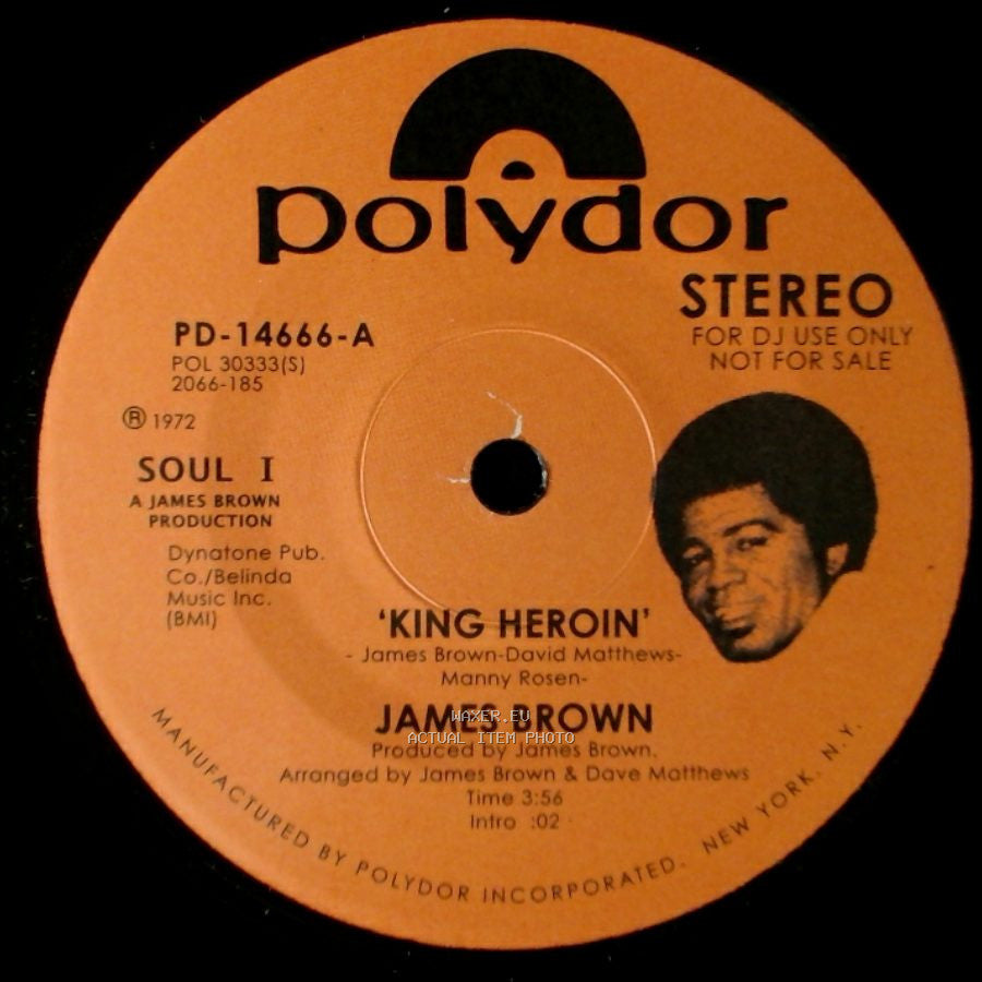 James Brown - 'king Heroin' - Instrumental / King Heroin side B
