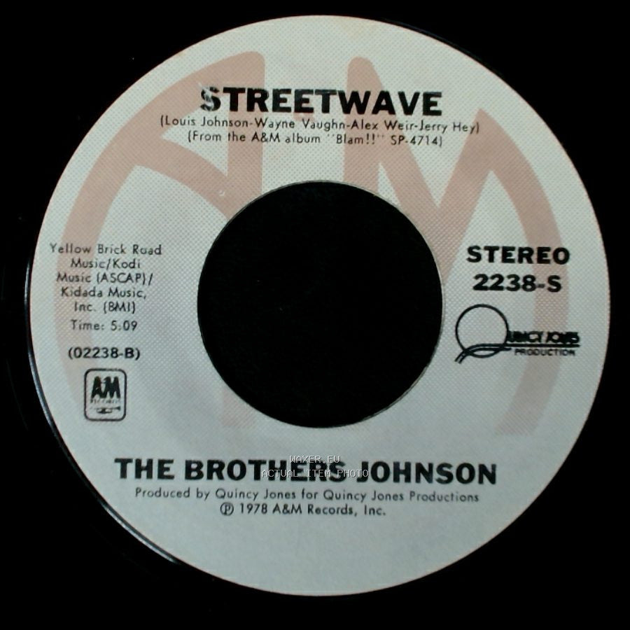 The Brothers Johnson - Streetwave / Light Up The Night side A