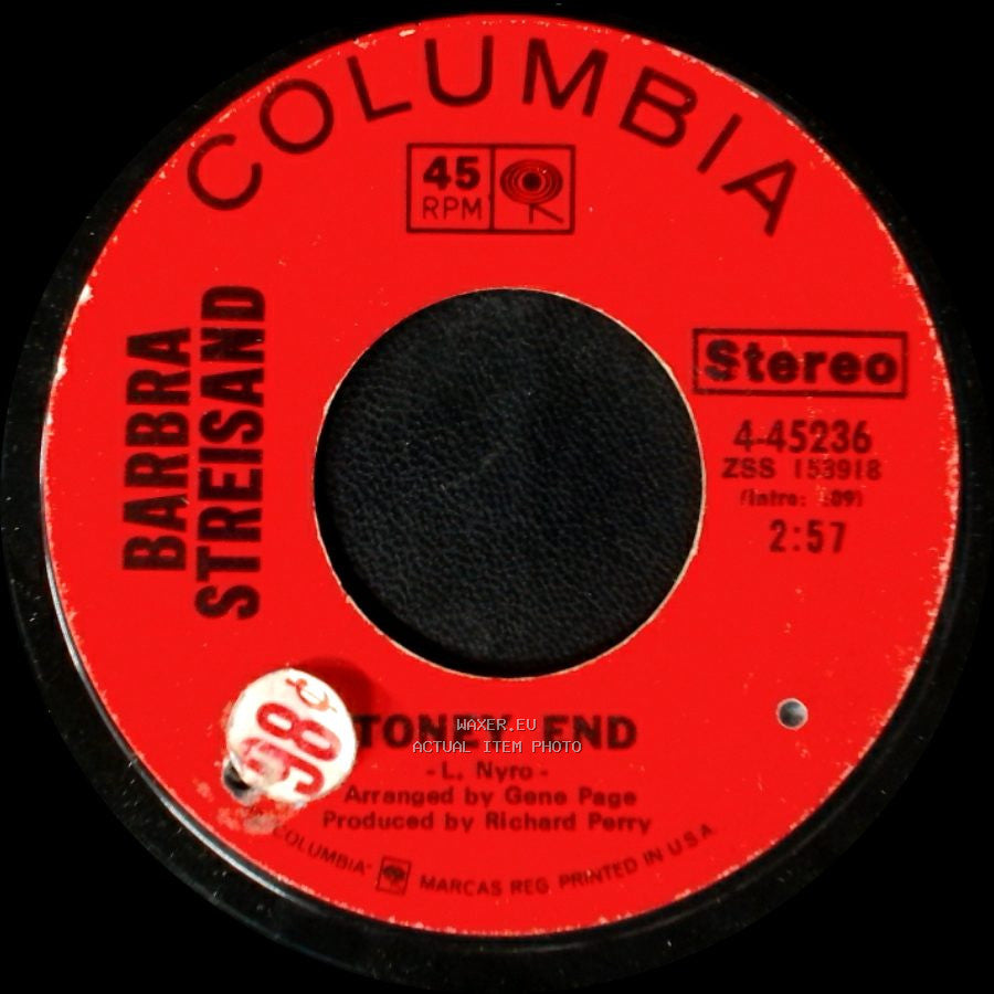 Barbra Streisand - Stoney End / I'll Be Home side A