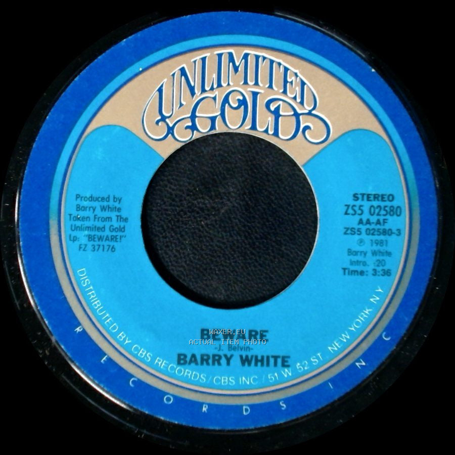 Barry White - Tell Me Who Do You Love / Beware side B