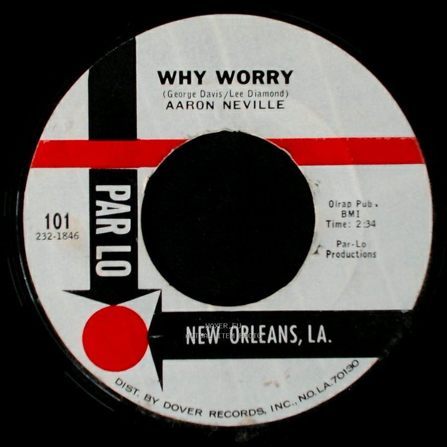 Aaron Neville - Why Worry / Tell It Like It Is side A