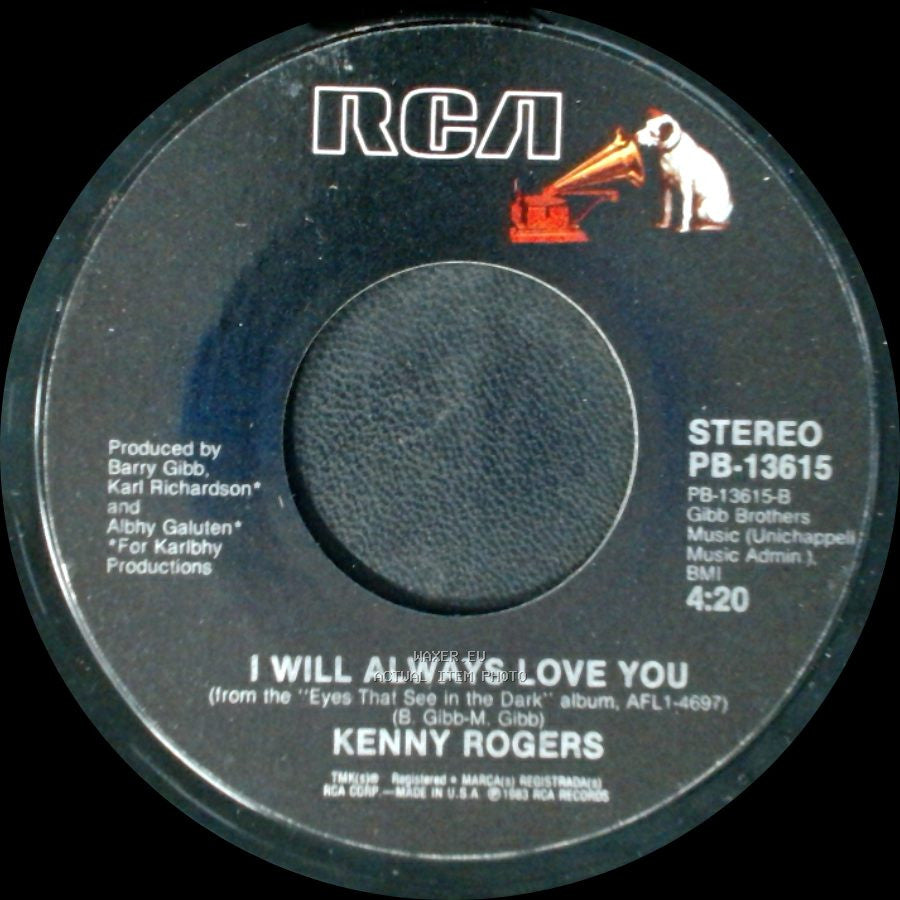 Kenny Rogers - Islands In The Stream / I Will Always Love You side B