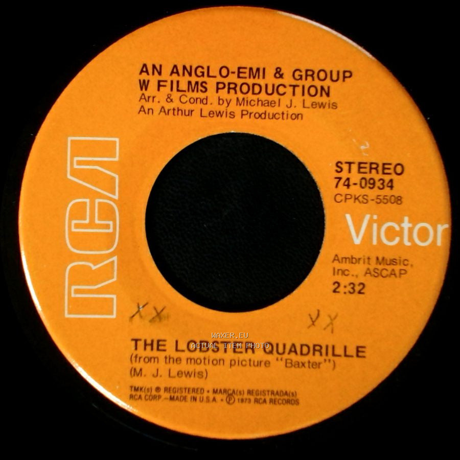 Michael J. Lewis - The Lobster Quadrille / Theme From Baxter side A