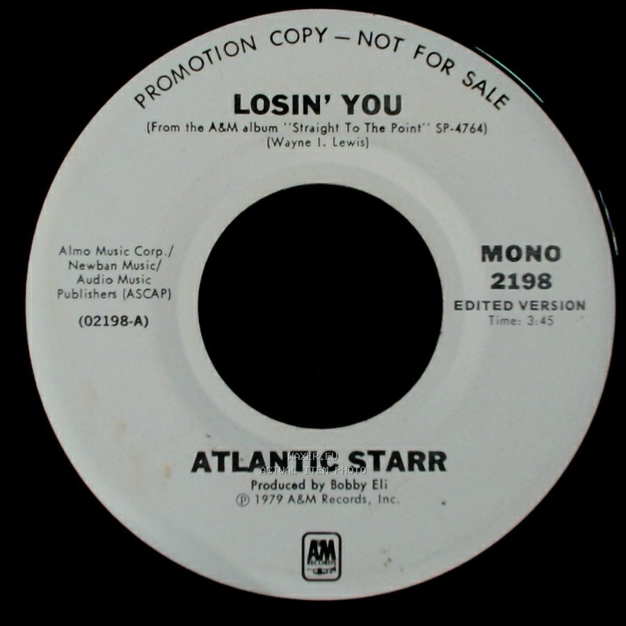 Atlantic Starr - Losin' You / Losin' You side A