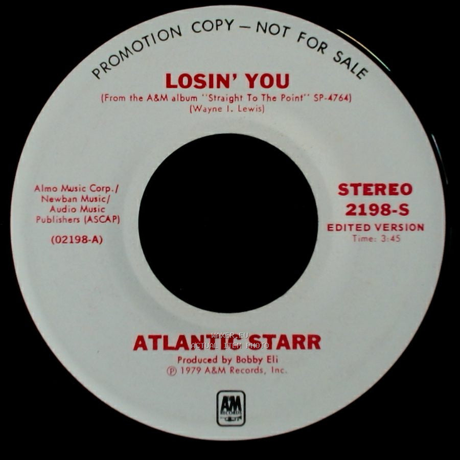 Atlantic Starr - Losin' You / Losin' You side B