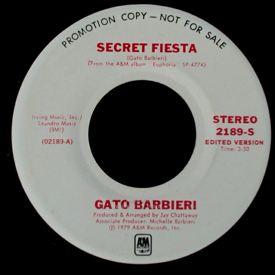 Gato Barbieri - Secret Fiesta / Sophia side A